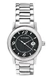 mens crosses jewelry-Cross Mens Chicago Stainless Steel Watch With Black Dial