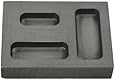 1/4 oz 1/2 oz 1 oz Ounce Combo Gold Graphite Ingot Mold Crucible For Melting Casting Refining Scrap Precious Metal Jewelry
