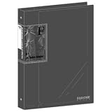 キョクトウ FOB 26穴バインダー B5サイズ 表2・表3ポケット付 スモーク LN21TK 2セットの画像