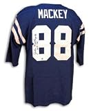 John Mackey Signed Baltimore Colts Throwback Blue Cotton Jersey