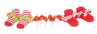 Mud Pie Santa Baby Ruffle Socks