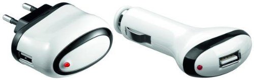 Wentronic USB Stromadapter Set (12V/230V auf USB) 1000mAh wei&szlig; Preisvergleich