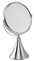 Chrome Round 3 x Magnification Mirror On Conical Base