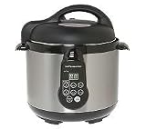 Cook's Essentials 4 Qt Digital Stainless Steel Pressure Cooker