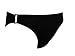 Kenneth Cole Black Swimsuit-bottoms w/Chrome Buckles