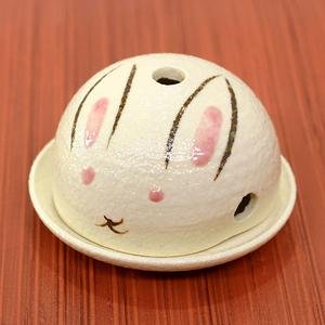 京都清水焼 うさぎのお香立て