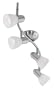 Eglo 88474A Dakar-1, Nickel/Alabaster, 4-Light Track Light Fixture