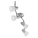 Eglo 88474A Dakar-1, Nickel/Alabaster, 4-Light Track Light Fixture