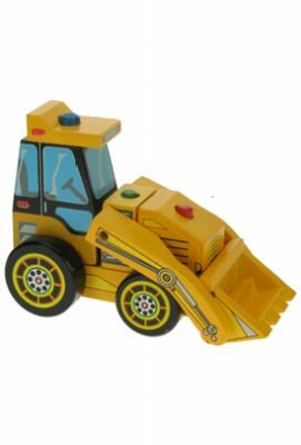 Childrens Toyshop  Toys : Children's Wooden Shape Sorting Stacking Digger 2+ - Wooden Toy