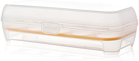 YMXING Egg Storage Case Holder Box For Fridge &amp; Freezer 10PCS Eggs Orange Blue Rose Red Green random color