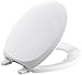 KOHLER K-4663-0 French Curve with Quick-Release Hinges Round-front Toilet Seat, White