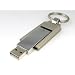 Stainless Steel SWIEL METAL Chrome USB 2.0 High Speed GLOSS FLASH MEMORY DRIVE DISK STICK PEN with Keyring Supports Windows and Mac OS Choice of 4GB 8GB 16GB 32GB Great Gift Metallic Silver (8GB)