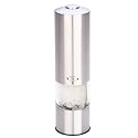 MIU France Stainless Steel Battery Operated Electric Salt Mill with Light