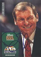 Dan Issel, Denver Nuggets, 1992 Skybox Coach Autographed Card