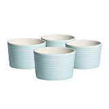 Gordon Ramsay by Royal Doulton Maze Blue 4-Inch Ramekins, 9-1/2-Ounce, Set of 4