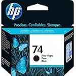 HP 74 Black Ink Cartridge in Retail Packaging (CB335WN140)