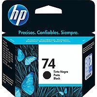 HP 74 Black Ink Cartridge in Retail Packaging (CB335WN140)
