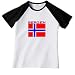 Bergen, Norway Flag Tee Jr. Miss Cap Sleeve