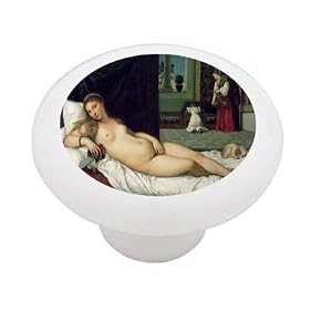 Venus Urbino by Titian Decorative High Gloss Ceramic Drawer Knob