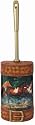 WILD HORSES western TOILET BRUSH & HOLDER bathroom home decor equestrian ranch farm cowboy