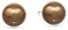 Amazon price tracker, Amazon price history charts, 14k Yellow Gold 8mm Dyed Brown Mother-of-Pearl Stud Earrings
