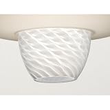 Forecast F1706MWH Quattro Pendant Glass Accessory, Marte White Glass