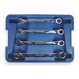 Ratcheting Wrench Set,Combo,mm,4 PC Westward 1LCD1