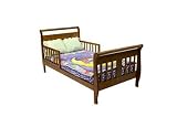 Dream On Me Toddler Sleigh Bed - Pecan