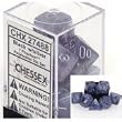 Chessex Dice: Polyhedral 7-Die Phantom Dice Set - Black w/silver