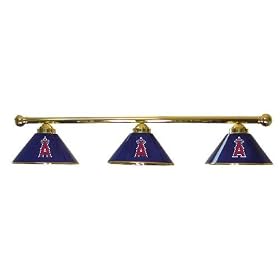 LA Anaheim Angels 3pc SWAG METAL SHADE POOL BILLIARD TABLE LAMP LIGHT