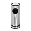 Safco(R) Reflections Ash-N-Trash Sand Urn, 3 Gallons, 25 3/4in. H, Black/Chrome