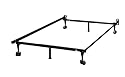 Furniture online: Heavy Duty 6-Leg LINENSPA Adjustable Metal Bed Frame with Rug Rollers - (Full, Twin)