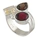 925 Sterling silver jewellery ring withmulticolour Gemstone.Size 7