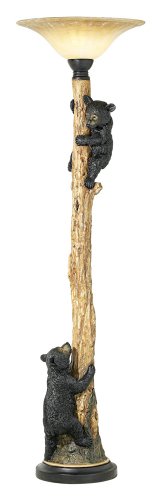 Climbing Bears Torchiere Floor Lamp