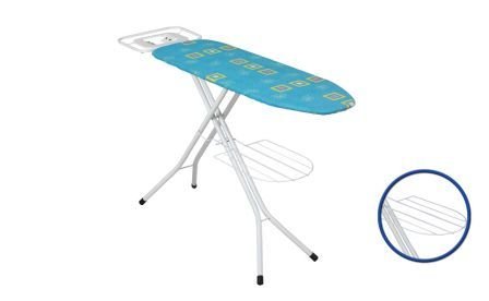 Sturdy Collection Deluxe 4-leg Ironing Board with Steel Mesh Top 15 X 48 Inch