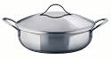 Electrolux 50289367000 Kasserolle / Brat- Schmortopf flach mit Deckel 24 cm 2,8 Liter, Höhe 7,5 cm