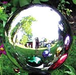 E-V 12" Silver Gazing Globe