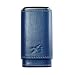 Envoy Leather 3 Cigar Case, Blue