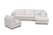 Diamond Sofa Zen Right Facing Chaise 2PC Sectional with Armless Chair by Diamond Sofa in White