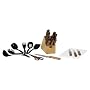 Chicago Cutlery Basics Wood 25-Piece Knife Block Set