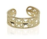 Diamond Cut 10 KT Gold Womens Toe Ring 10k Cute Toering