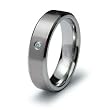Stainless Steel Ring with CZ (Sizes 8-12)