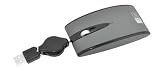 Case Logic Wired USB Optical Mouse with Retractable Cable (Charcoal) (ER-303)