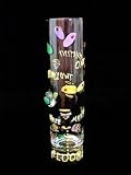 One Martini...Two Martini... Design - Hand Painted - Bud Vase - 7.5 inches tall