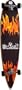 Krown Red Flame Complete Longboard Skateboard