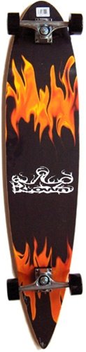 Krown Red Flame Complete Longboard Skateboard