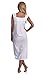 Handmade Women's Eyelet Trim Pleated Nightgown White