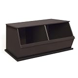 Badger Basket Two Bin Storage Cubby, Espresso Image