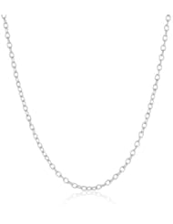 14k Gold Textured Oval Rolo Chain Necklace