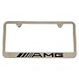 Mercedes Benz AMG Chrome License Plate Frame